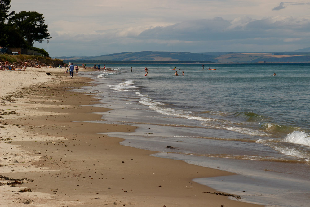 wild swimming in nairn- Nairn Beach